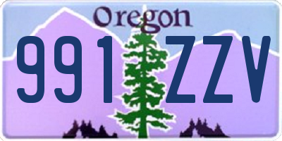 OR license plate 991ZZV