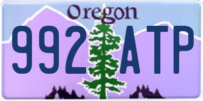 OR license plate 992ATP