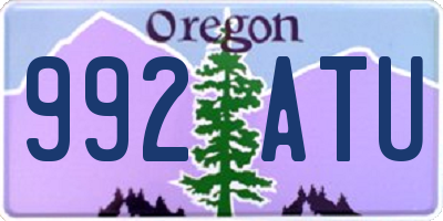 OR license plate 992ATU