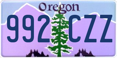 OR license plate 992CZZ