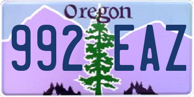 OR license plate 992EAZ