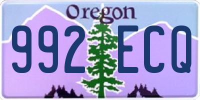 OR license plate 992ECQ