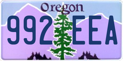 OR license plate 992EEA