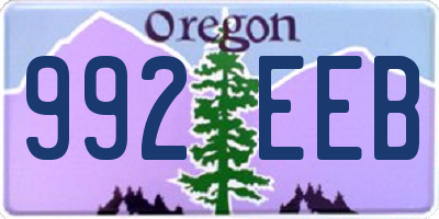 OR license plate 992EEB