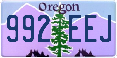 OR license plate 992EEJ