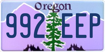 OR license plate 992EEP