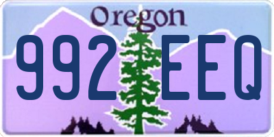 OR license plate 992EEQ