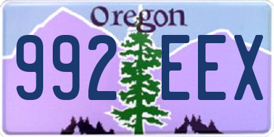 OR license plate 992EEX