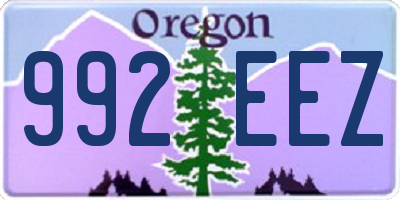 OR license plate 992EEZ