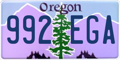 OR license plate 992EGA