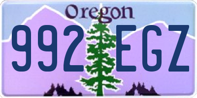 OR license plate 992EGZ