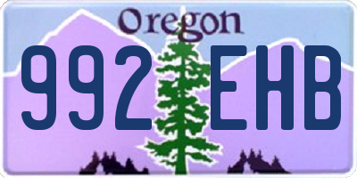 OR license plate 992EHB