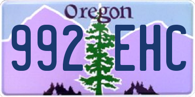 OR license plate 992EHC