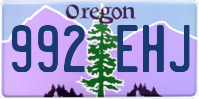 OR license plate 992EHJ