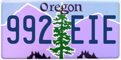 OR license plate 992EIE