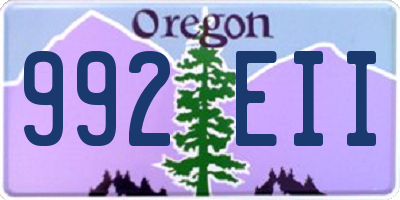 OR license plate 992EII