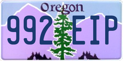 OR license plate 992EIP