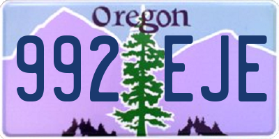 OR license plate 992EJE