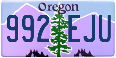 OR license plate 992EJU