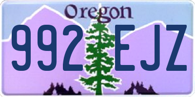 OR license plate 992EJZ