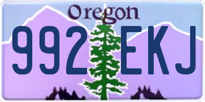 OR license plate 992EKJ