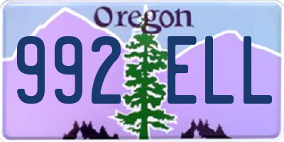 OR license plate 992ELL