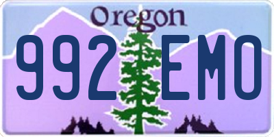 OR license plate 992EMO