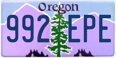 OR license plate 992EPE