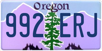 OR license plate 992ERJ