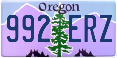 OR license plate 992ERZ