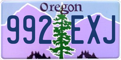 OR license plate 992EXJ