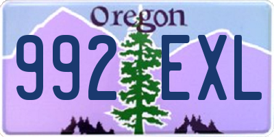 OR license plate 992EXL