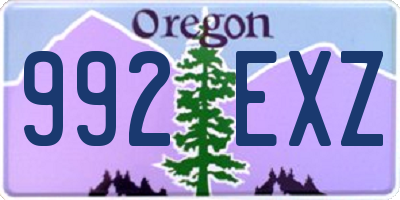 OR license plate 992EXZ