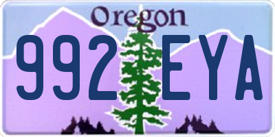 OR license plate 992EYA