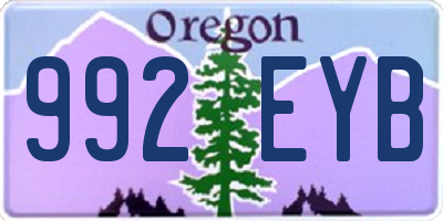 OR license plate 992EYB