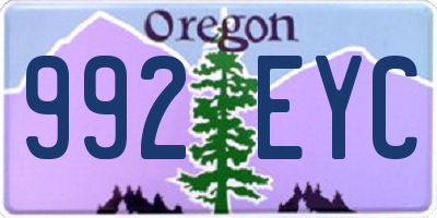 OR license plate 992EYC