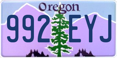 OR license plate 992EYJ