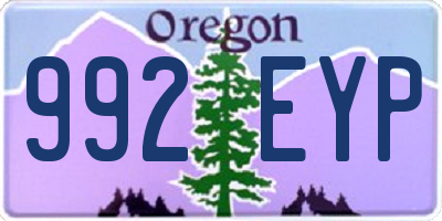 OR license plate 992EYP