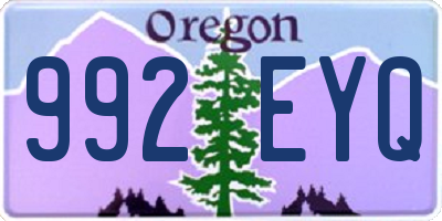 OR license plate 992EYQ