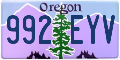 OR license plate 992EYV