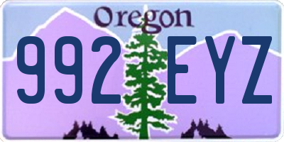 OR license plate 992EYZ