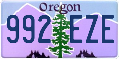 OR license plate 992EZE