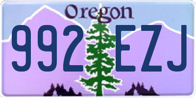 OR license plate 992EZJ