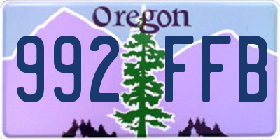 OR license plate 992FFB