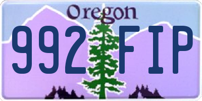 OR license plate 992FIP