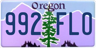 OR license plate 992FLO