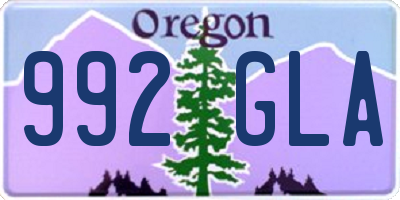 OR license plate 992GLA