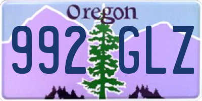 OR license plate 992GLZ