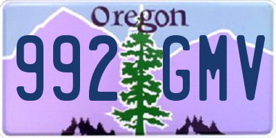 OR license plate 992GMV