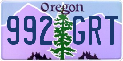 OR license plate 992GRT